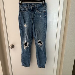Old Navy High Rise Distressed Jeans